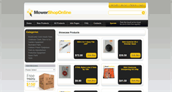 Desktop Screenshot of mowershoponline.com.au
