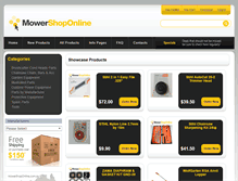 Tablet Screenshot of mowershoponline.com.au